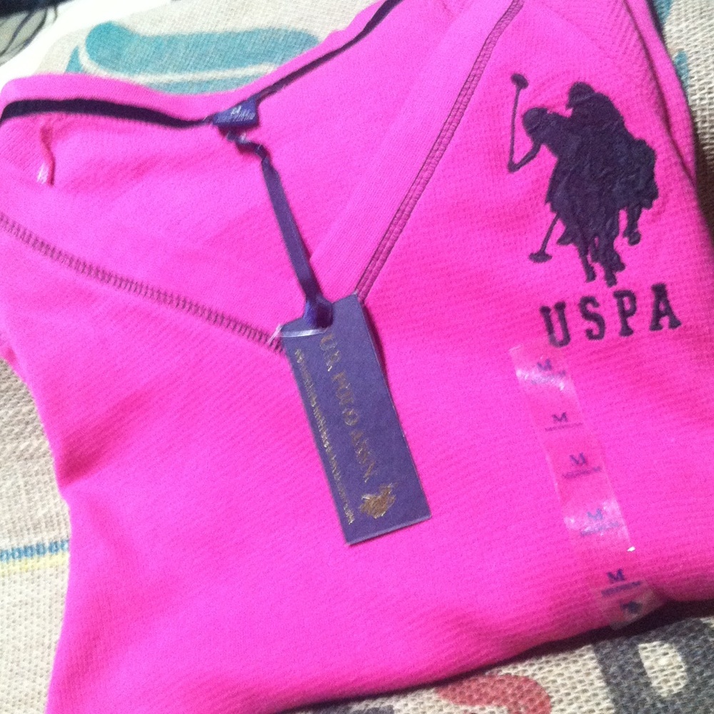 NWT US Polo Association  LS Thermal. Medium.